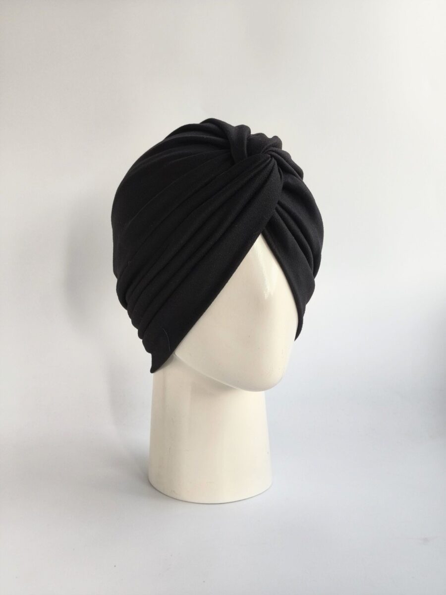 Gorro Turbante Cruzado - Negro
