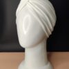 Gorro turbante cruzado - perla