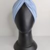 Gorro Turbante Cruzado - Celeste - Imagen 2