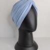 Gorro Turbante Cruzado - Celeste