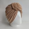 Gorro Turbante - Espiral Beige