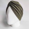 Gorro Turbante Cruzado - Verde Militar