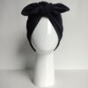 Gorro Turbante Lazo Rabbit - Negro - Imagen 2