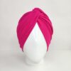Gorro turbante cruzado - fucsia fantasy - Imagen 3