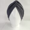 Gorro Turbante Cruzado - Plomo Oscuro - Imagen 3