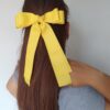 Lazo Coquette Sabrina - Amarillo. 🎀🍒 - Imagen 4