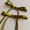 Pares de lazos CAMILLE - Verde Olivo. - Imagen 2
