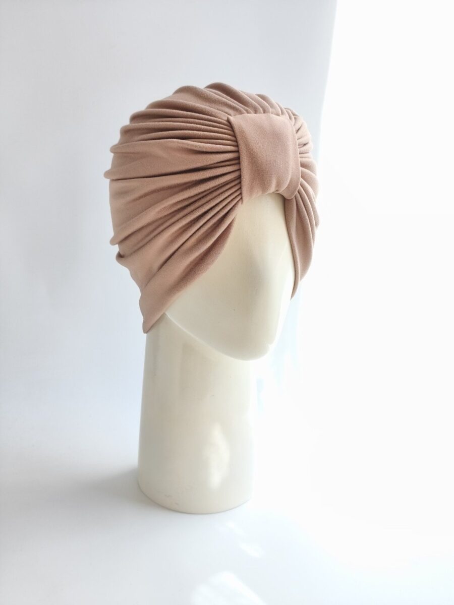 Gorro Turbante Clásico - Beige.