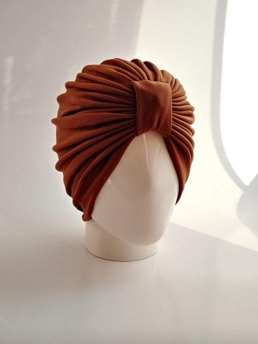 Gorro Turbante Clásico - Marrón