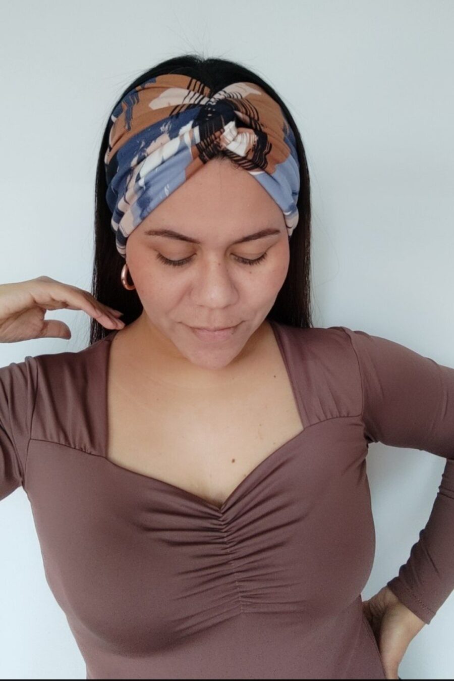 Vincha Cruzada Guadalupe - Pinceladas - Holly Colors.