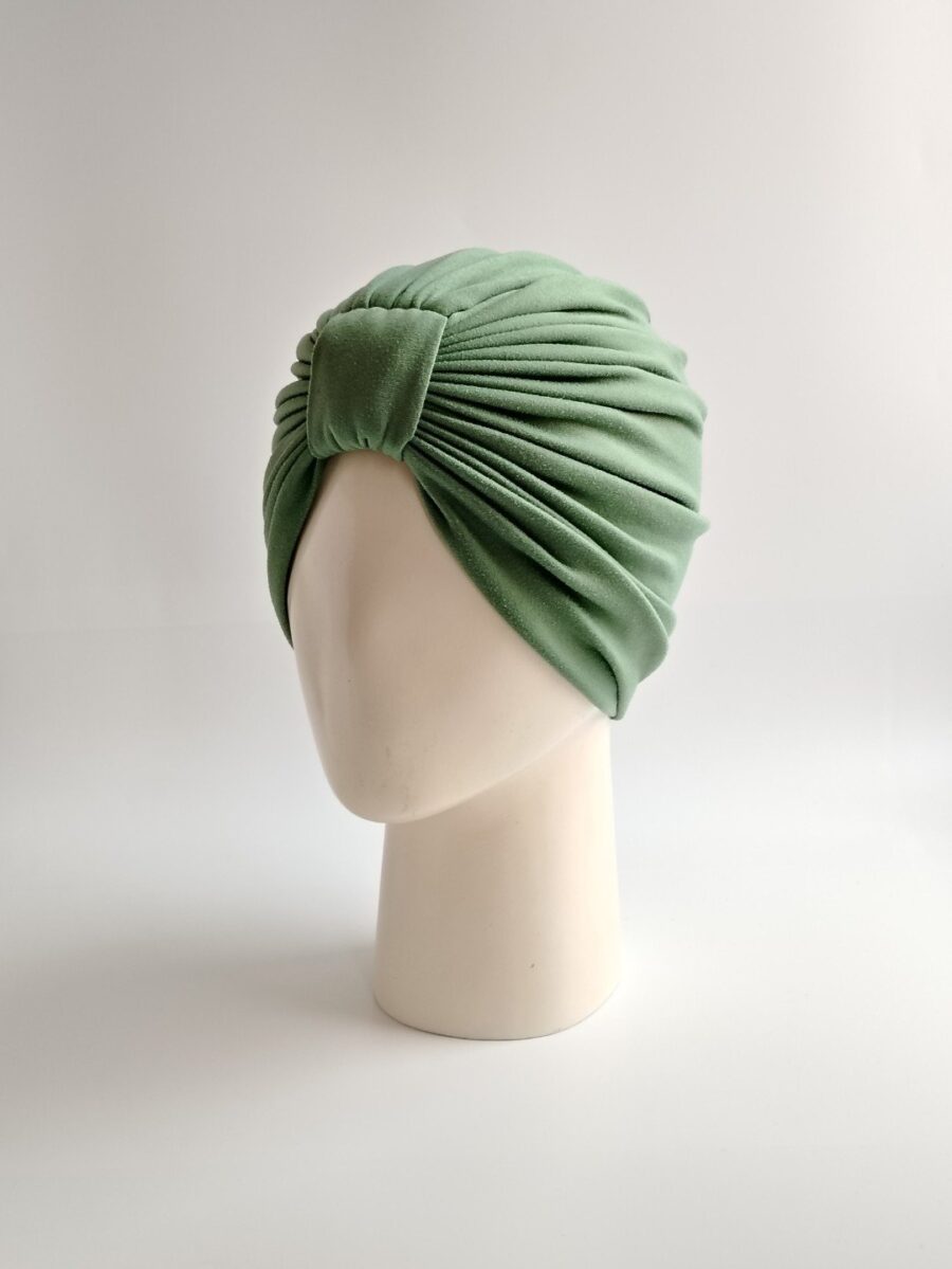Gorro Turbante estilo clásico - Verde Olivo.