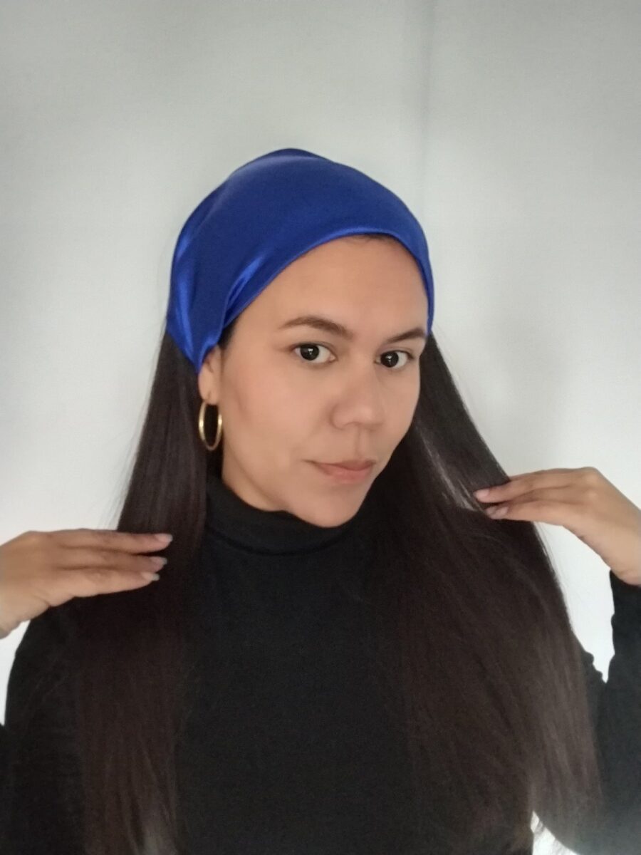 vincha estilo bohemio Úrsula - Azulino .