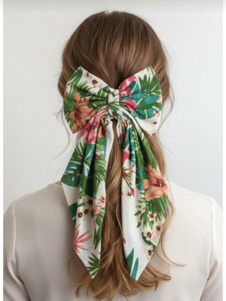 Maxi lazo Violeta - Floral .