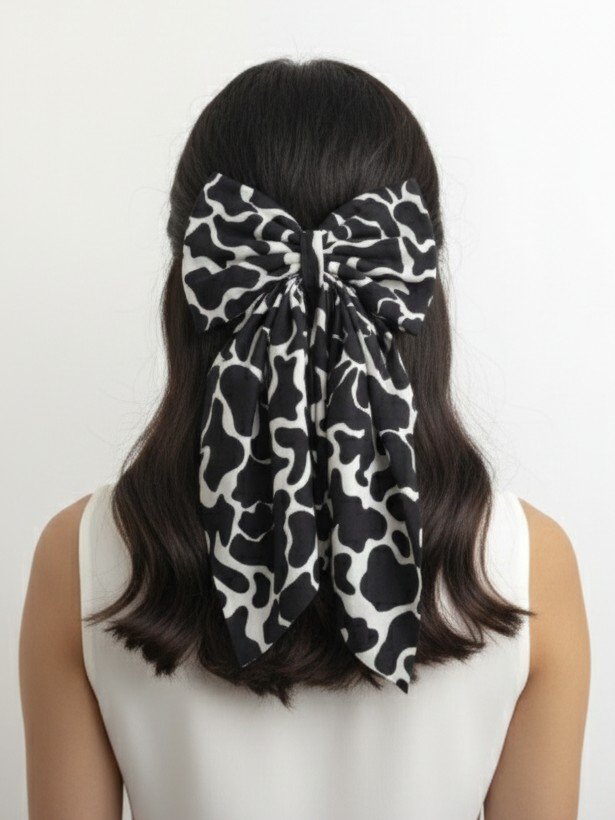 Maxi lazo Violeta - Blanco y negro .