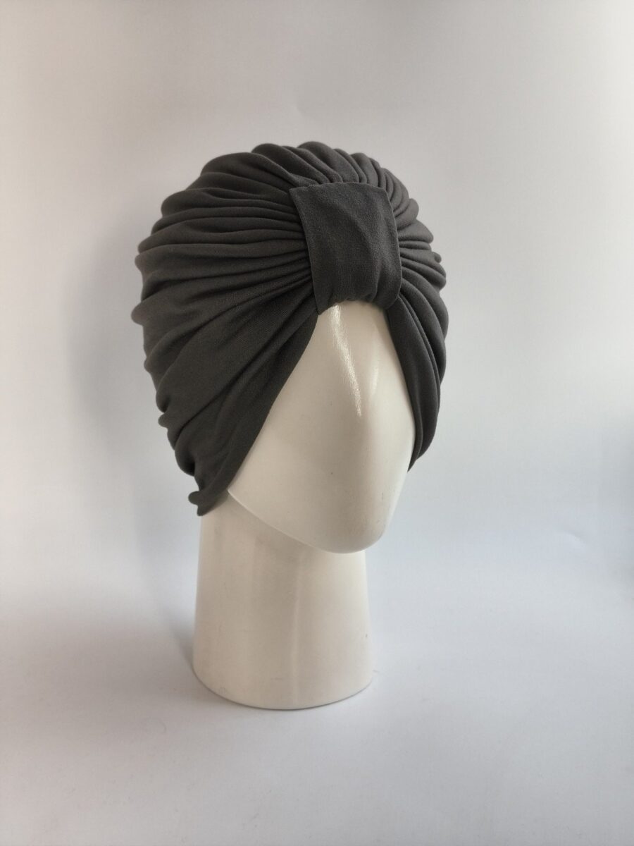 Gorro turbante estilo clásico - Plomo.