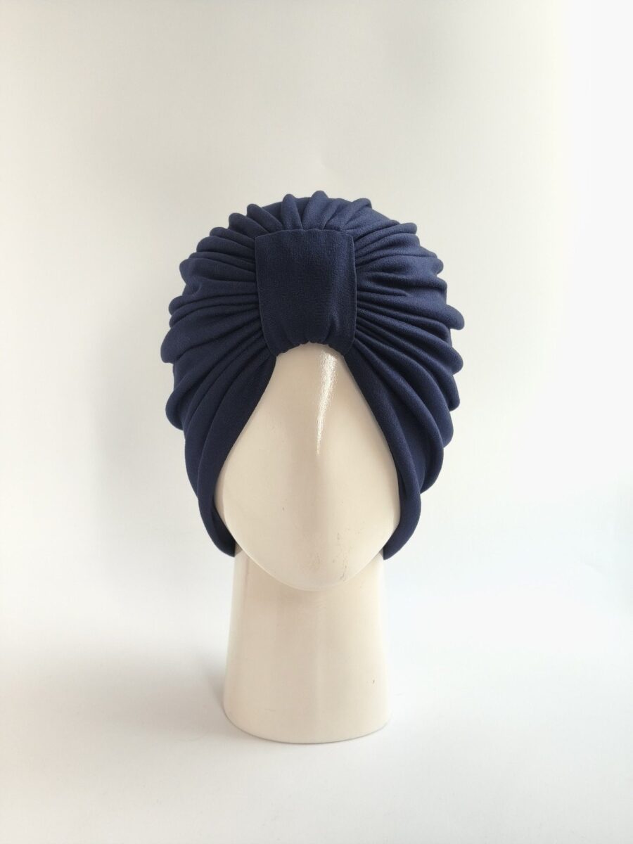 Gorro turbante Clásico - Azul Marino .
