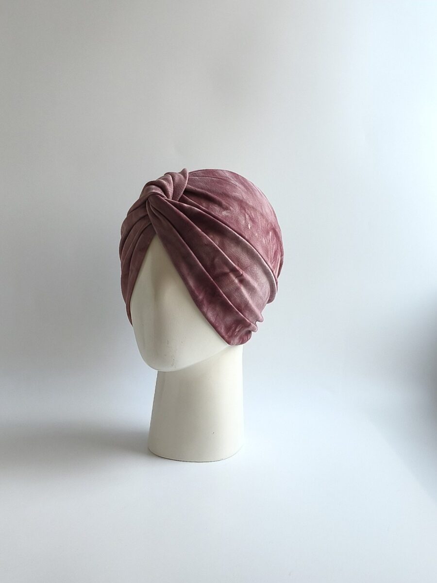 Vincha Cruzada Guadalupe - Tie dye . Palo rosa .