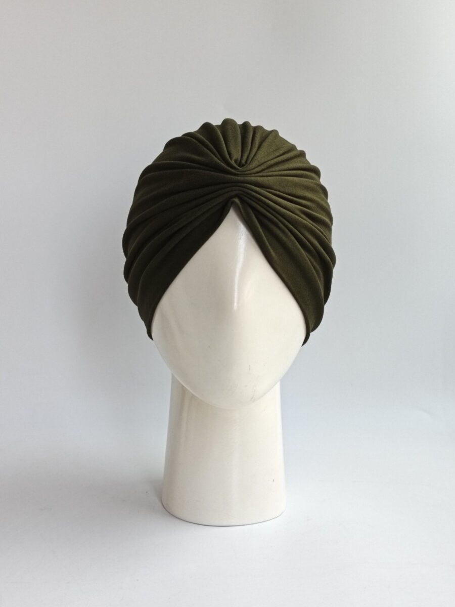 Gorros Fruncido Alma - Verde Militar .