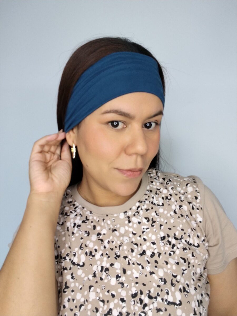 Vincha estilo Discreto Chantal - Esmeralda .