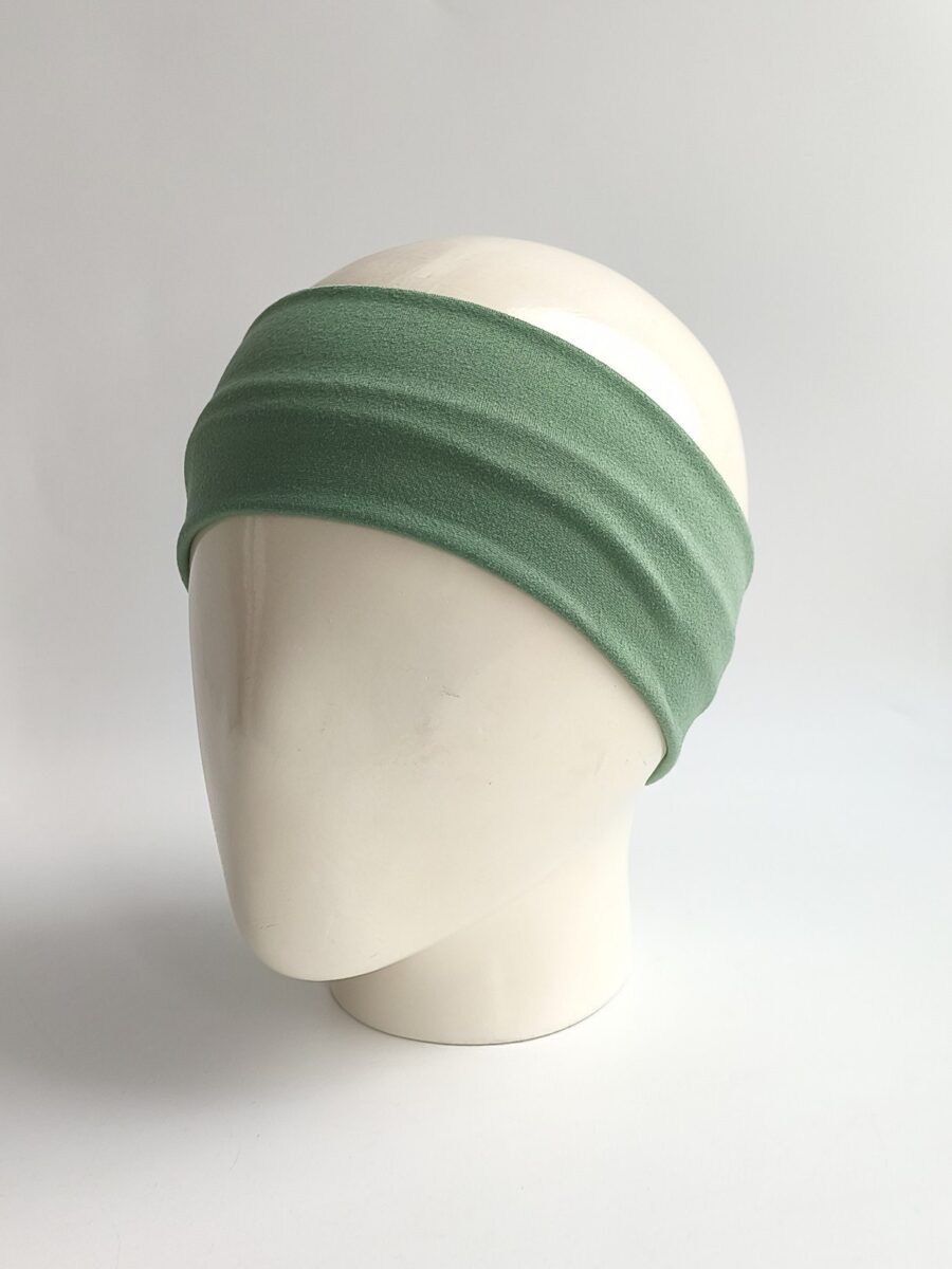 Vincha estilo Discreto Chantal - Verde olivo .