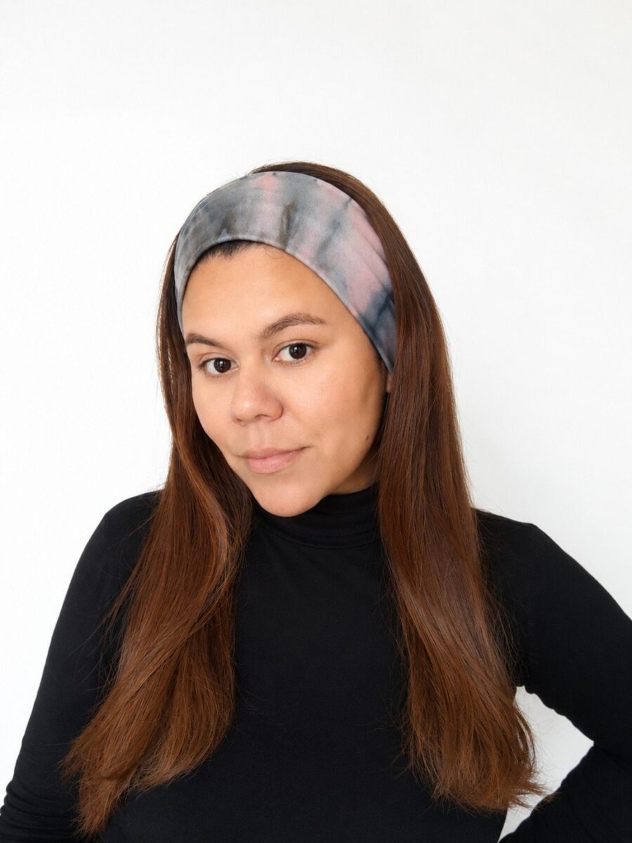 Vincha estilo Discreto Chantal - tie dye .