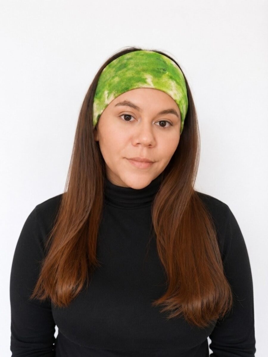 Vincha estilo Discreto Chantal - Acuarela lima .