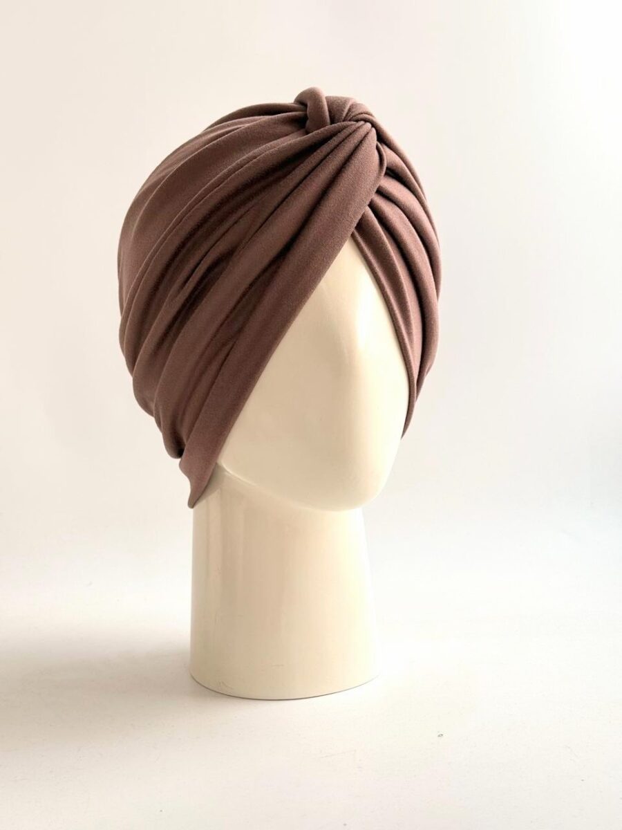 Gorro Turbante cruzado - Cocoa.